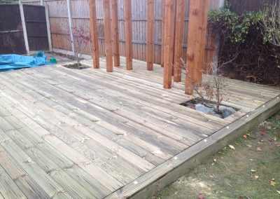 Planting space in decking