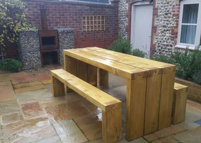 Norfolk courtyard garden design